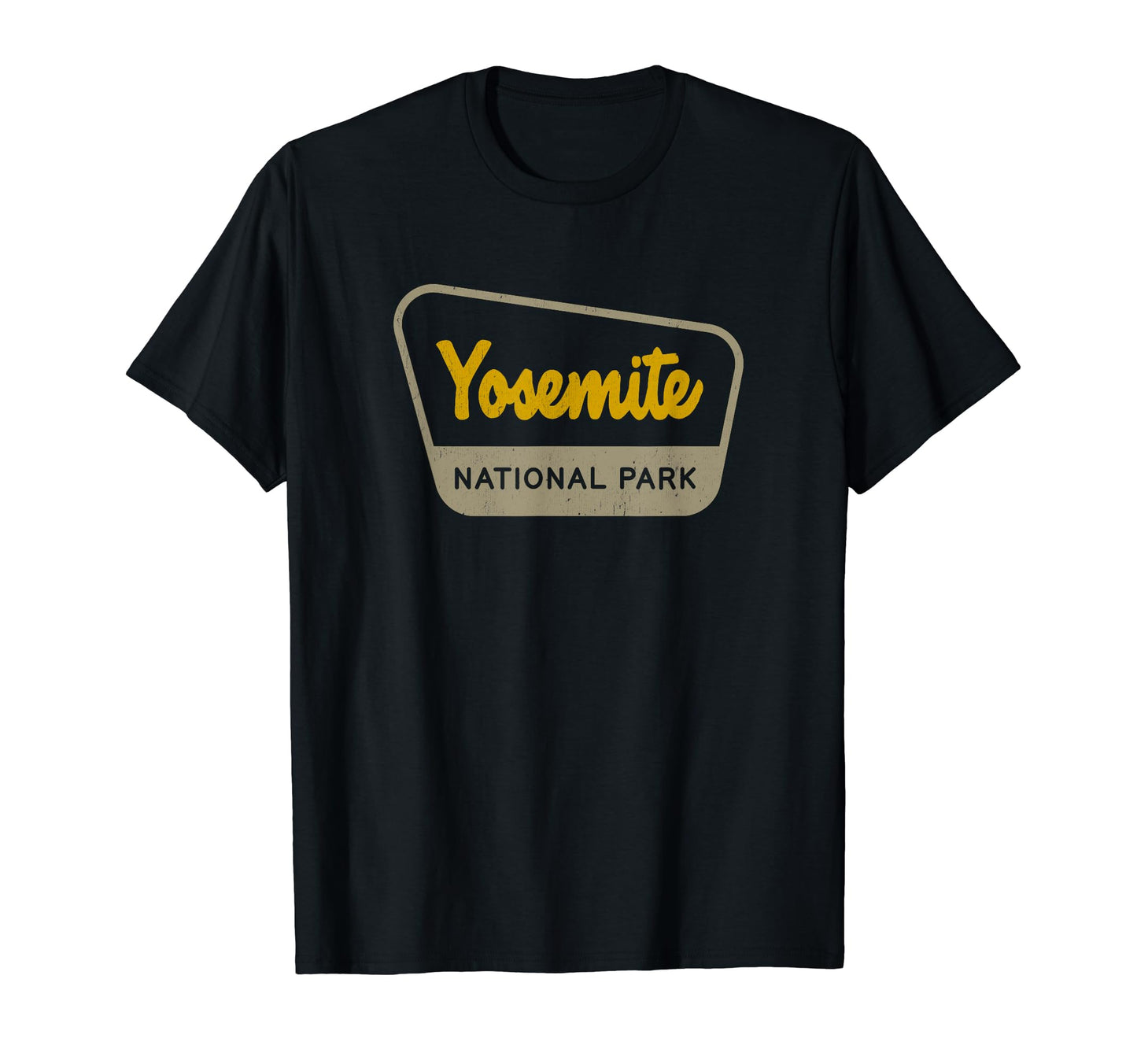 Yosemite National Park Two Tone Sign T-Shirt - Streetwear Style Men Women - T-Shirt, Sweatshirt, Hoodie