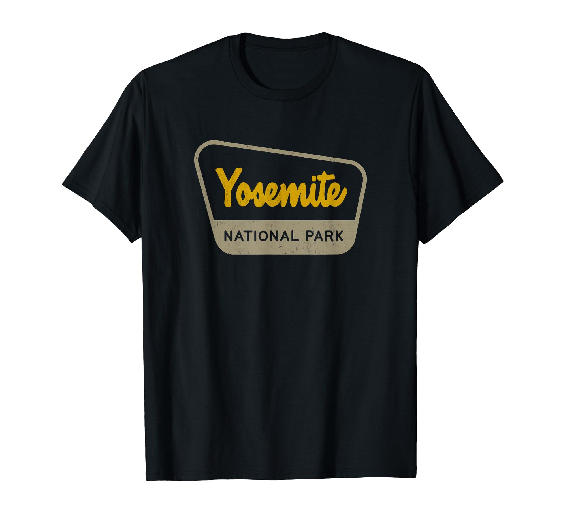 Yosemite National Park Two Tone Sign T-Shirt - Streetwear Style Men Women - T-Shirt, Sweatshirt, Hoodie
