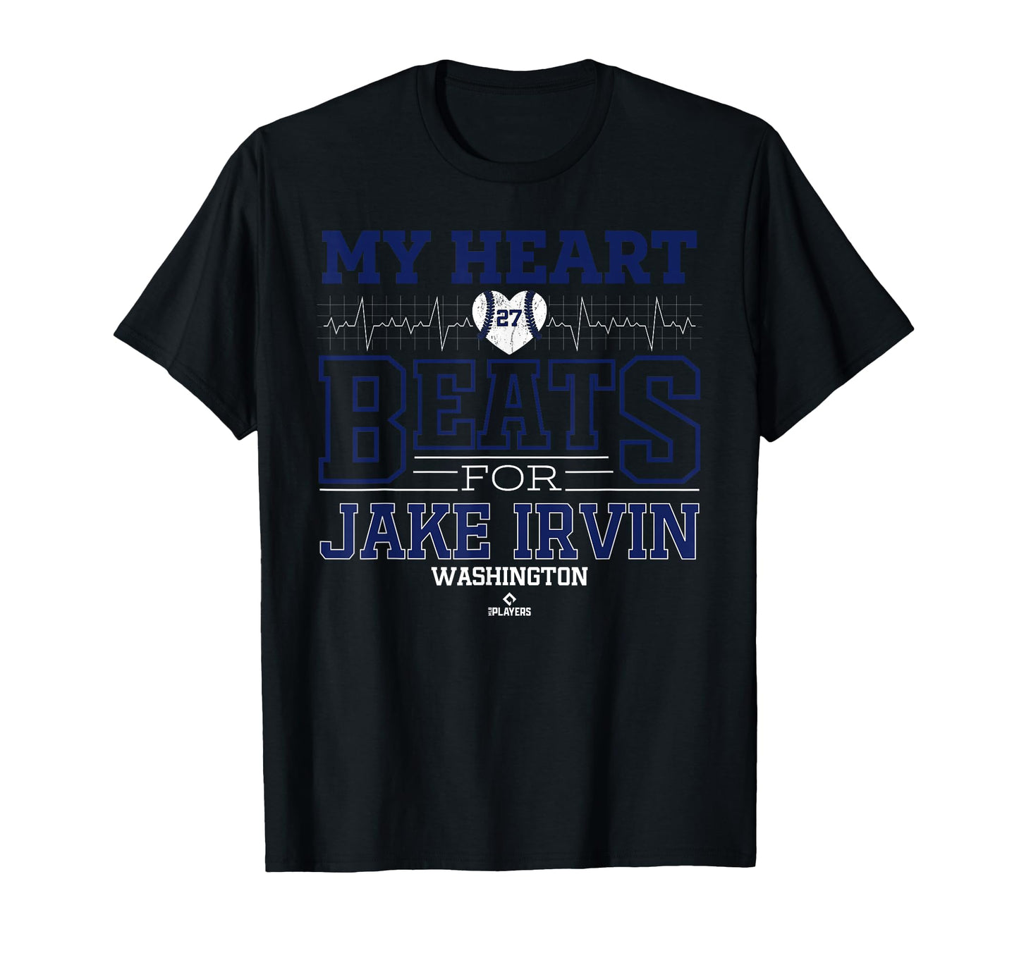 My Heart Beats Jake Irvin Washington T-Shirt - Trendy Graphic for Adults - T-Shirt, Sweatshirt, Hoodie