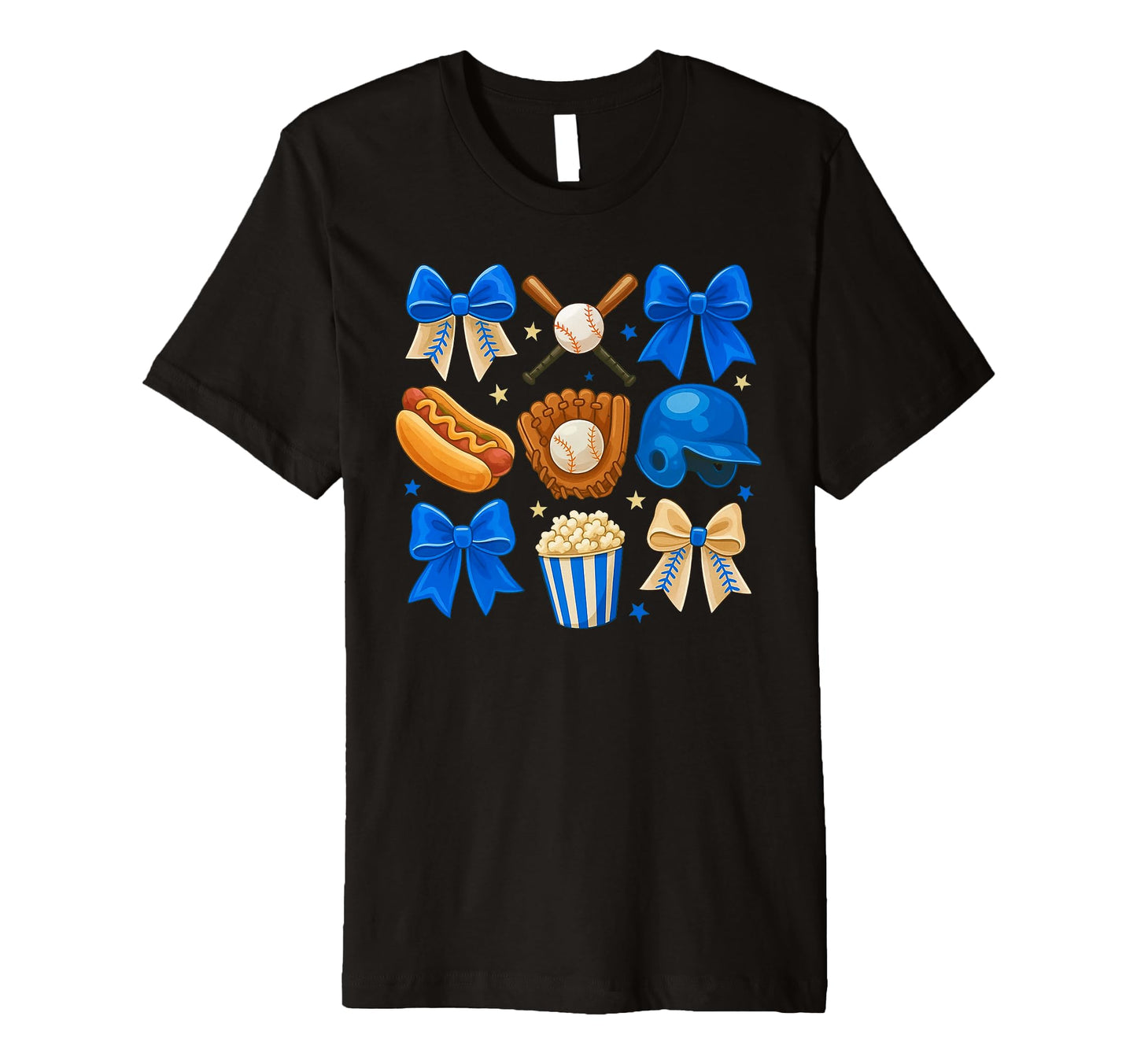 Coquette Bow Baseball Game Day T-Shirt - Casual Everyday Wear Men Women - T-Shirt, Sweatshirt, Hoodie
