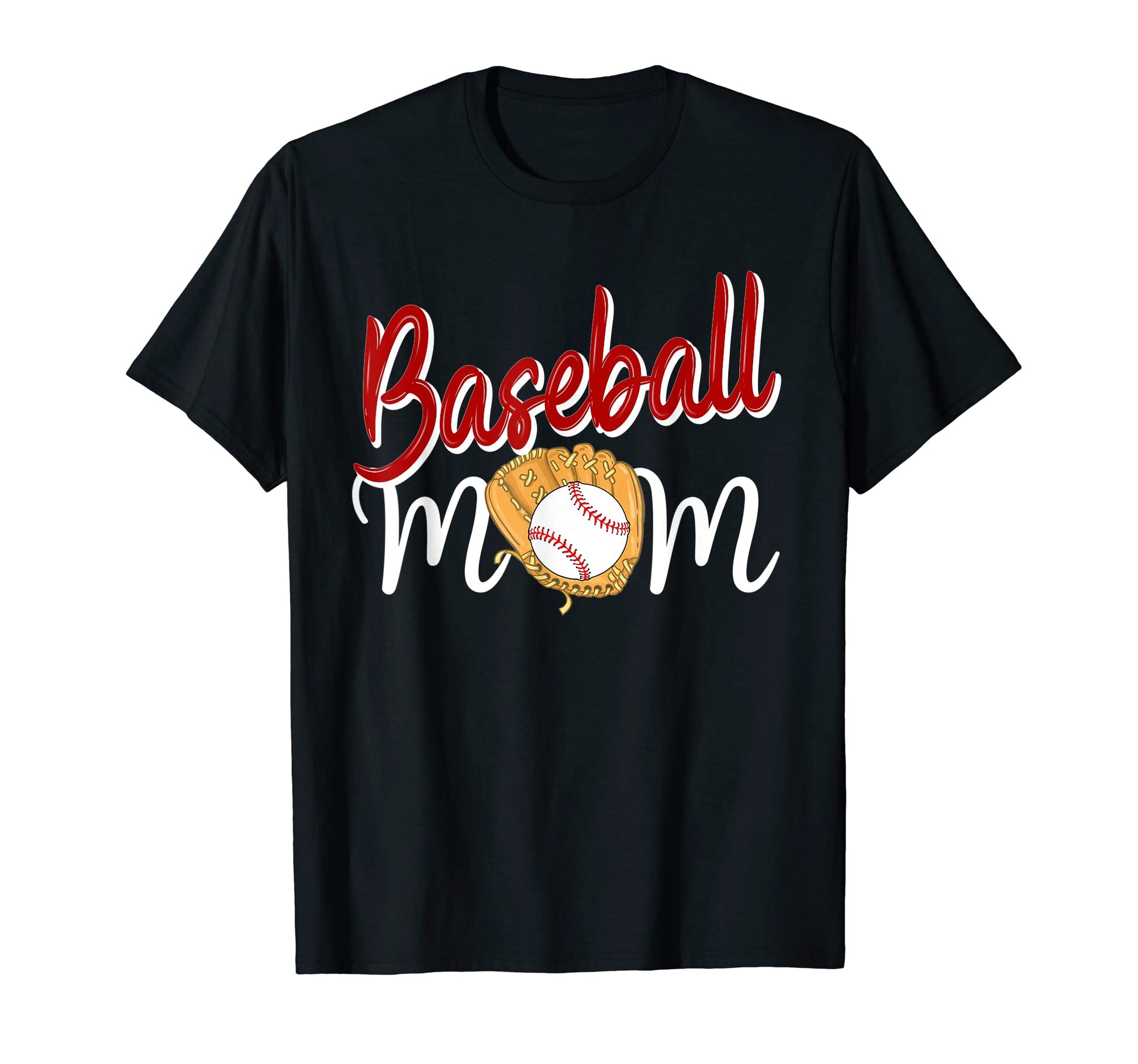 Baseball Mom Funny Leopard T-Shirt - Fun Novelty Design for Adults - T-Shirt, Sweatshirt, Hoodie
