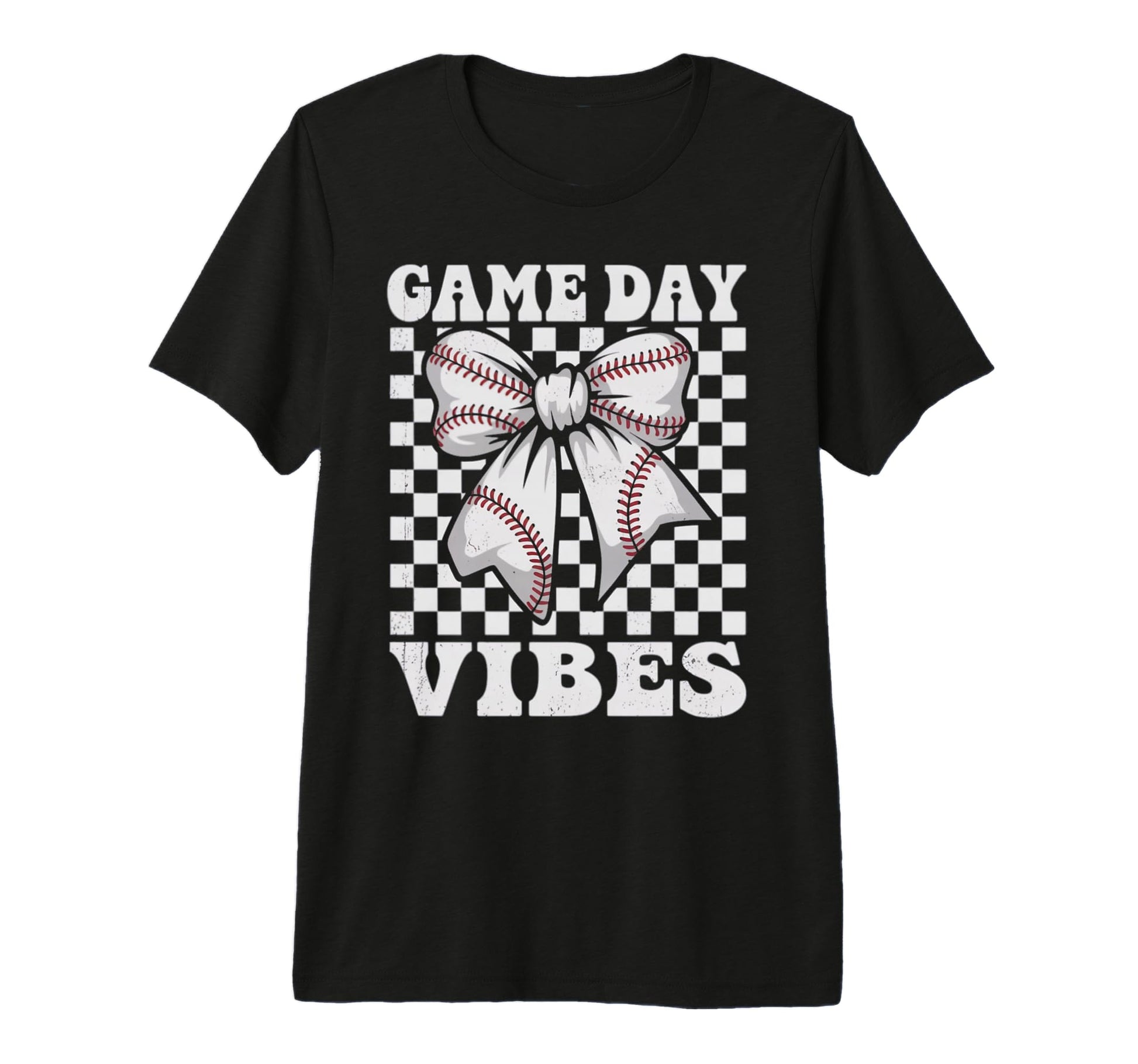 Game Day Vibes Coquette Bow Baseball T-Shirt - Casual Everyday Wear Unisex - T-Shirt, Sweatshirt, Hoodie