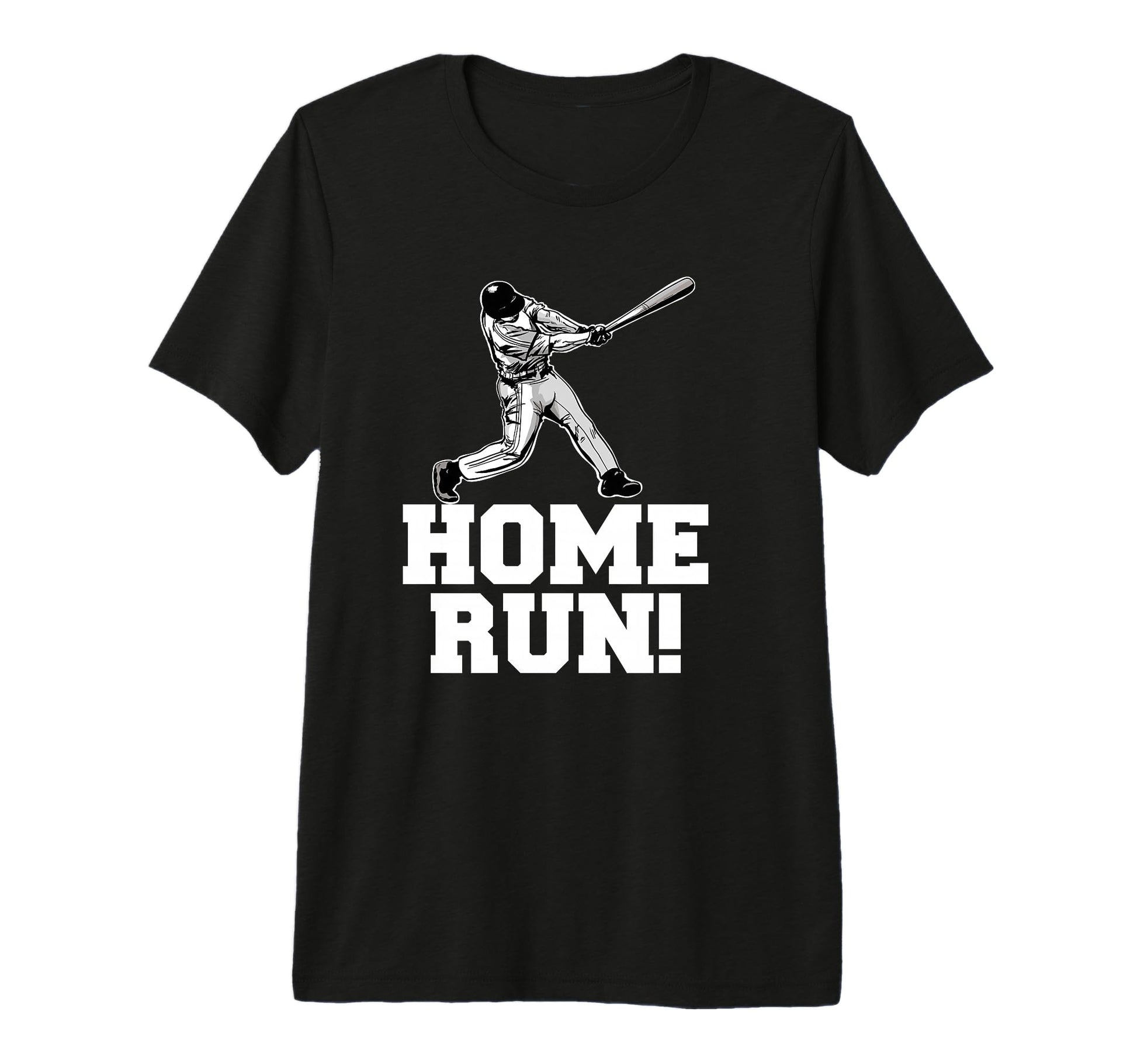 Baseball Home Run Tri Blend T-Shirt - Aesthetic Graphic for Adults - T-Shirt, Sweatshirt, Hoodie