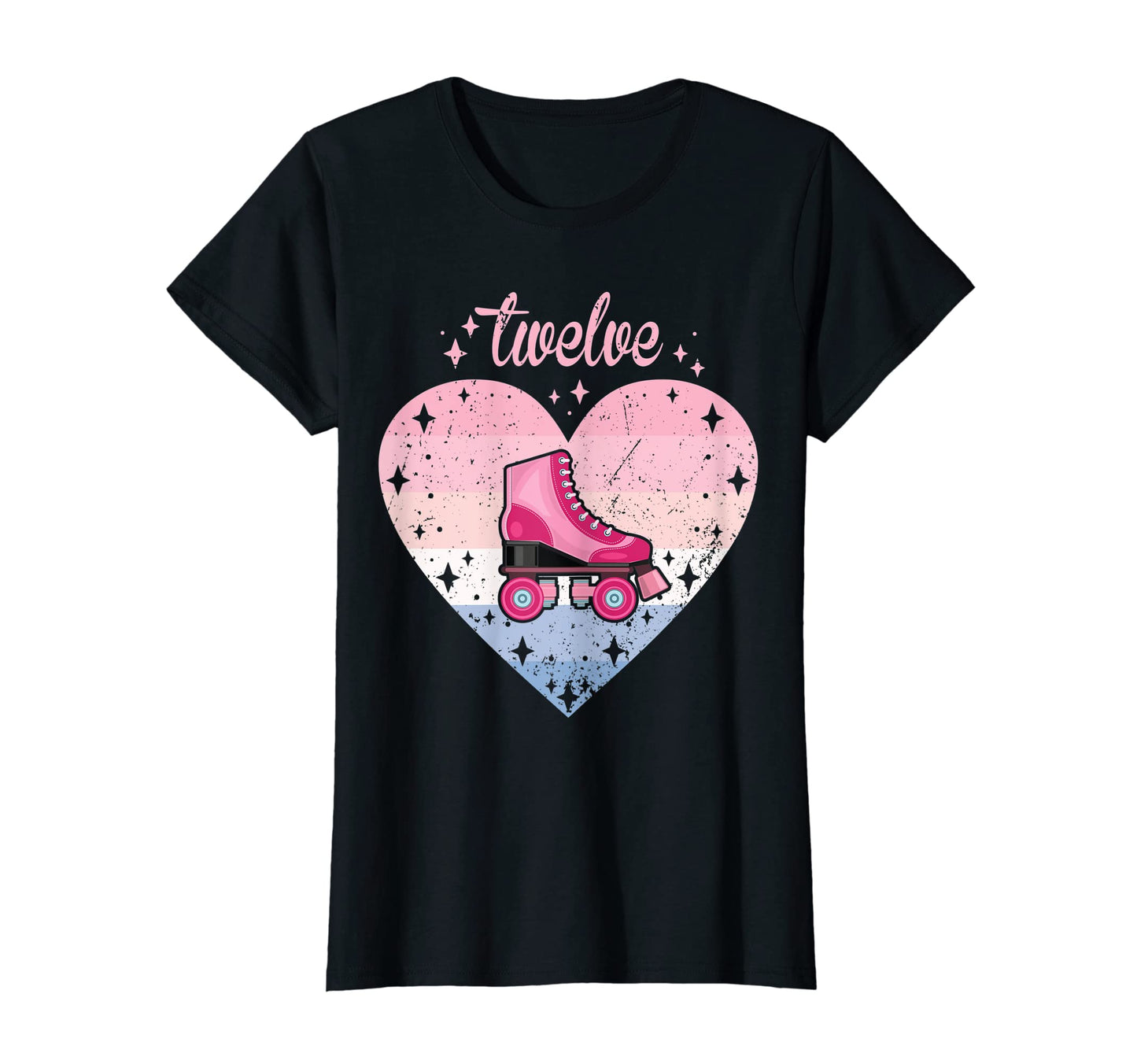 12 Year Old Roller Skating Birthday T-Shirt - Trendy Graphic for Adults - T-Shirt, Sweatshirt, Hoodie