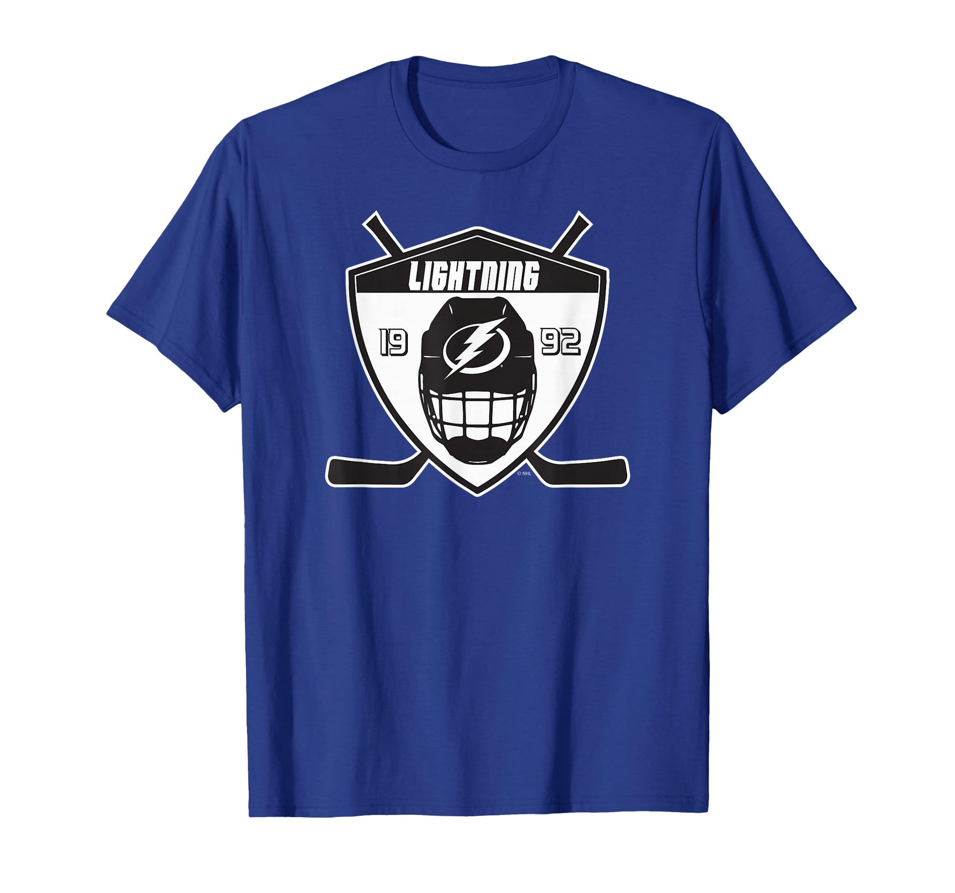 Tampa Bay Lightning Shield Royal T-Shirt - Streetwear Style Men Women - T-Shirt, Sweatshirt, Hoodie