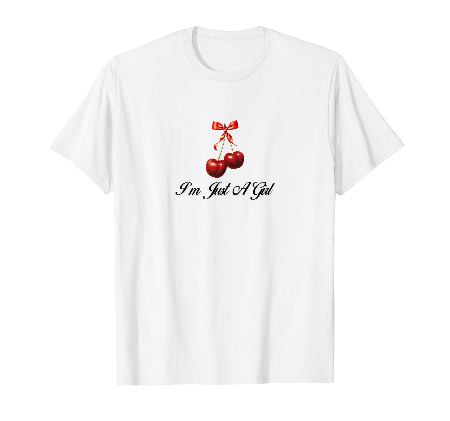 Im Just Coquette Cat Ribbon T-Shirt - Casual Everyday Wear for Adults - T-Shirt, Sweatshirt, Hoodie