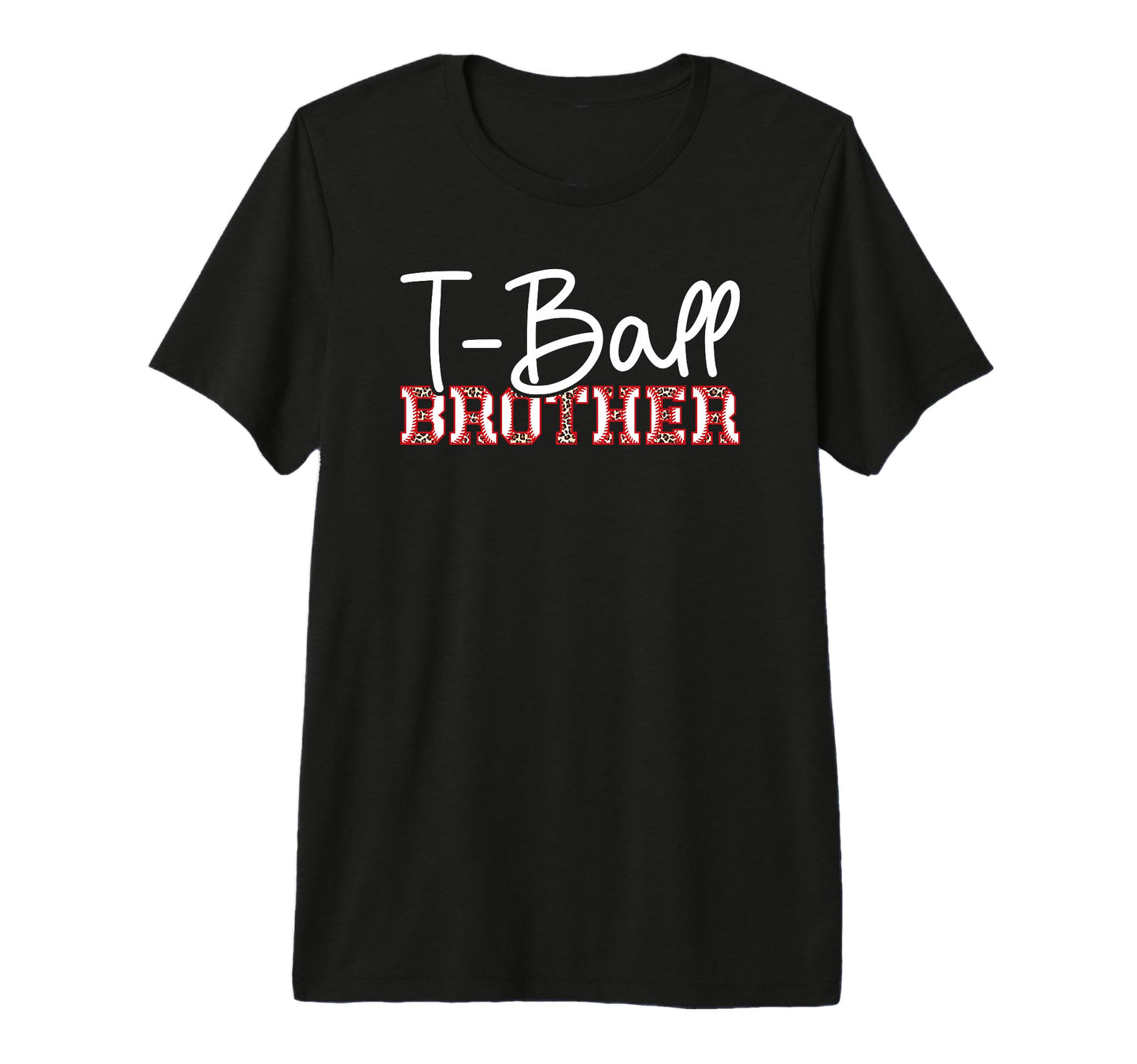 T Ball Brother Leopard Baseball T-Shirt - Casual Everyday Wear for Adults - T-Shirt, Sweatshirt, Hoodie
