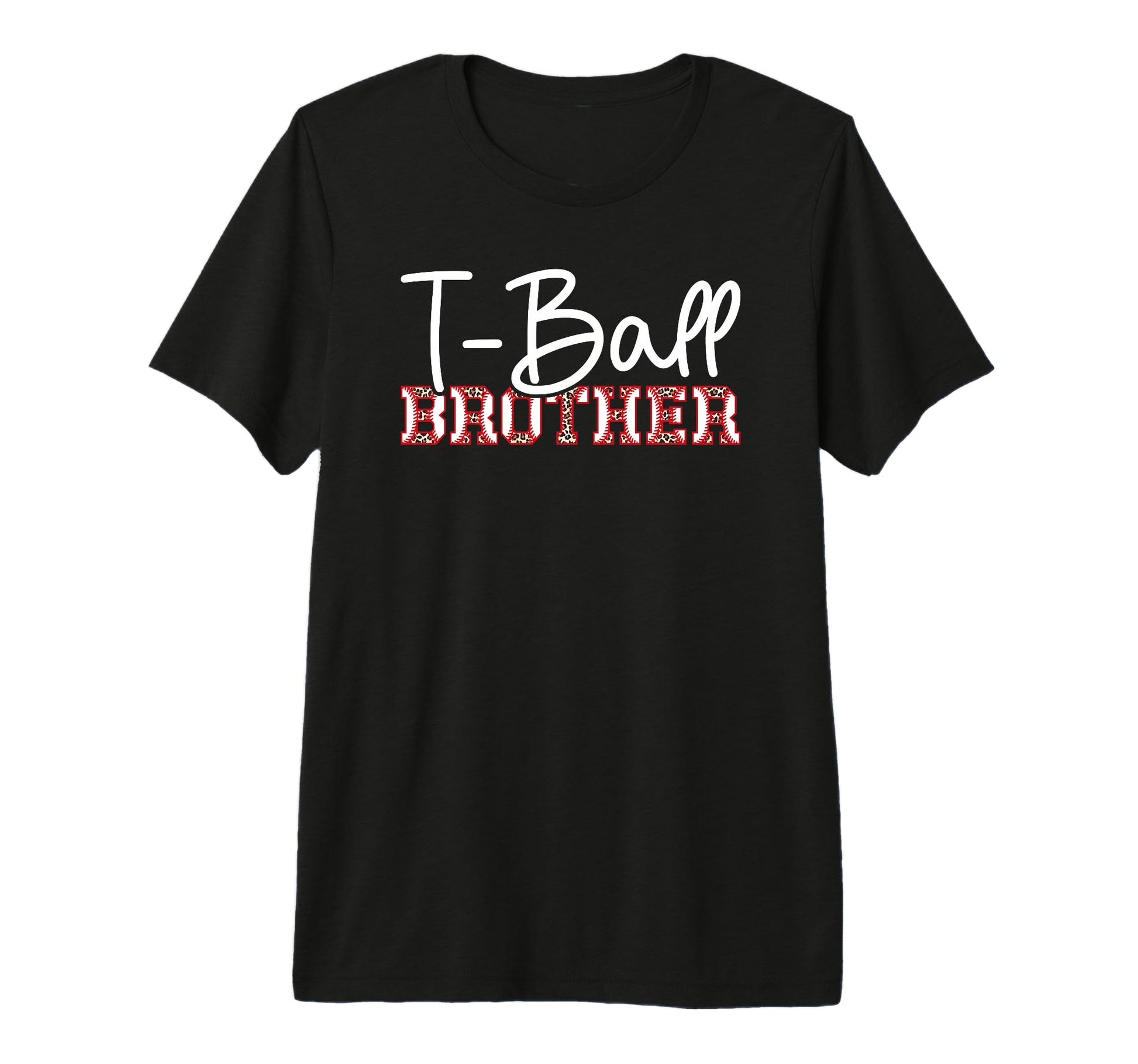T Ball Brother Leopard Baseball T-Shirt - Casual Everyday Wear for Adults - T-Shirt, Sweatshirt, Hoodie