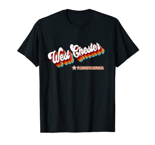 80S West Chester Pennsylvania Pa T-Shirt - Minimalist Print for Adults - T-Shirt, Sweatshirt, Hoodie