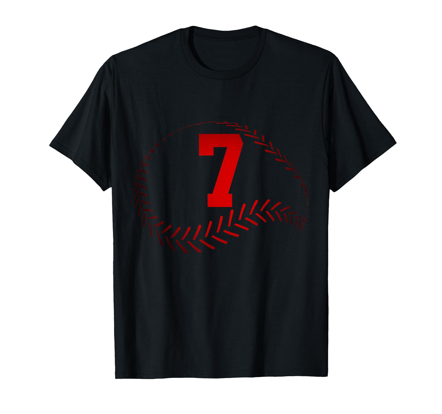 Number 7 Years Baseball 7Th Birthday T-Shirt - Novelty Apparel Men Women - T-Shirt, Sweatshirt, Hoodie