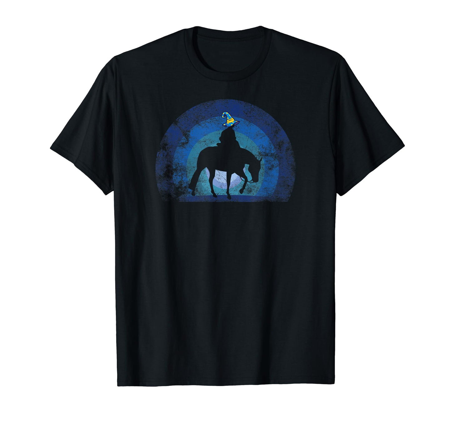 Cowboy Wizard Sunset Halloween T-Shirt - Casual Everyday Wear Unisex - T-Shirt, Sweatshirt, Hoodie
