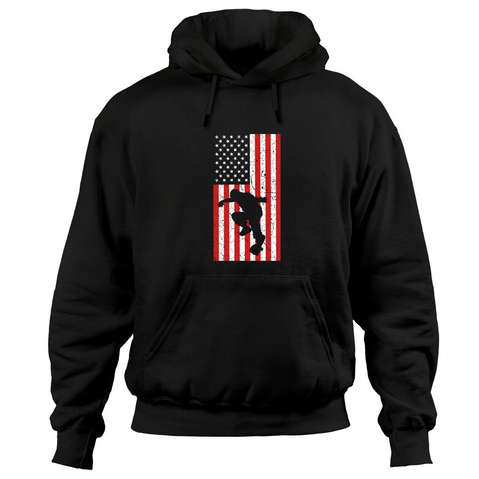 Skateboard US Flag Skater Gifts Skate Boarding For - Adult & Kids T-Shirts, Sweatshirts & Hoodies apparel design preview 1