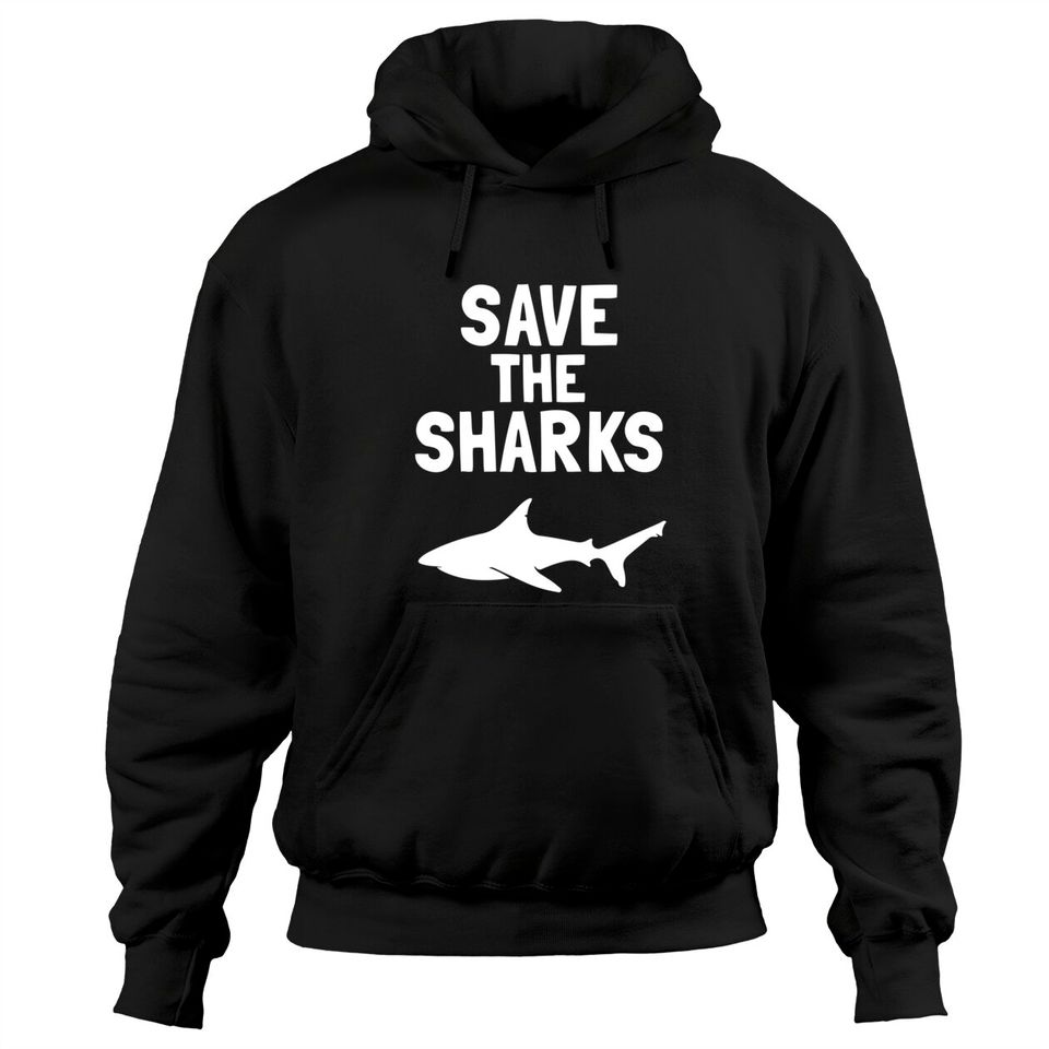 Shark Lovers Gift Marine Biologist Save the Sharks - Adult & Kids T-Shirts, Sweatshirts & Hoodies apparel design preview 1