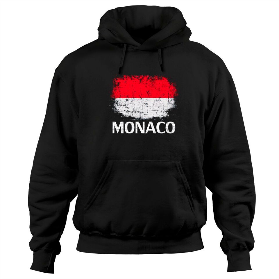 Vintage Monaco Flag Gift - Adult & Kids T-Shirts, Sweatshirts & Hoodies apparel design preview 1