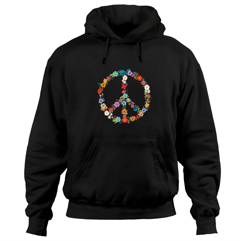 Hippie Flowers Beautiful Cute Funny Gift - Adult & Kids T-Shirts, Sweatshirts & Hoodies apparel design preview 1