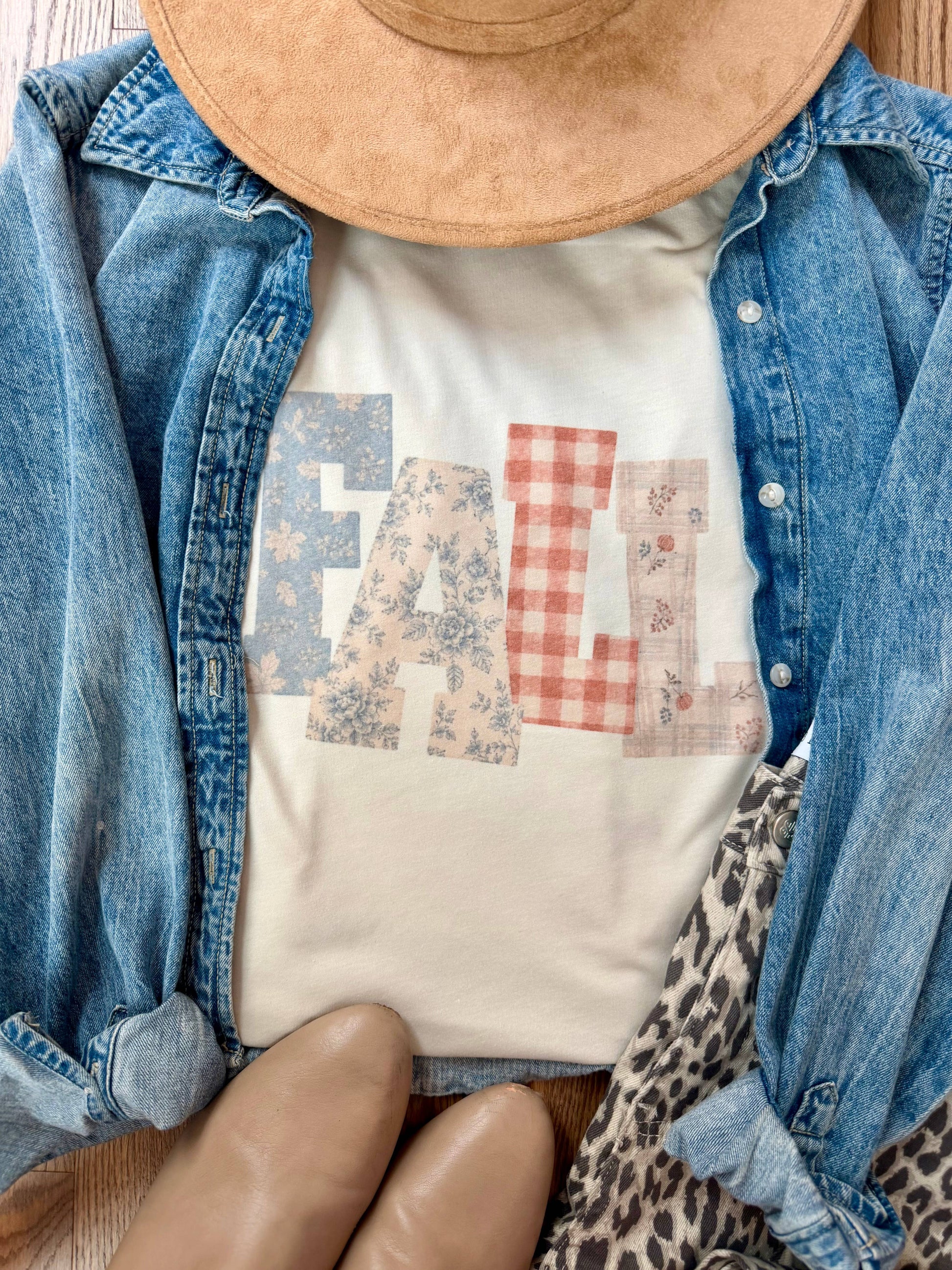 Plaid Fall Graphic - Adult & Kids T-Shirts, Sweatshirts & Hoodies apparel design preview 1