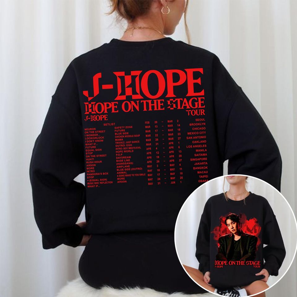 J-Hope Hope On The Stage Tour 2025 Street - Adult & Kids T-Shirts, Sweatshirts & Hoodies apparel design preview 1