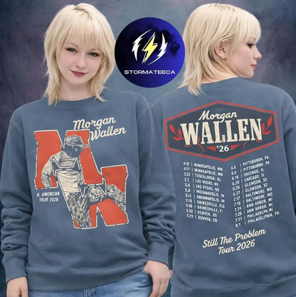 Wallen Western Merch Still The Problem Tour 2026 - Adult & Kids T-Shirts, Sweatshirts & Hoodies apparel design preview 1