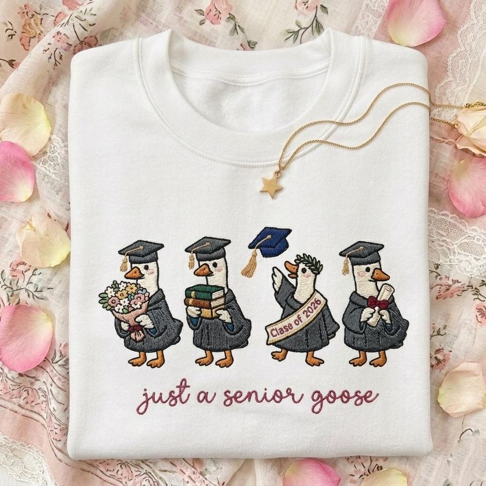 Custom Senior Goose Graduation Gift, Personalized - Adult & Kids T-Shirts, Sweatshirts & Hoodies apparel design preview 1