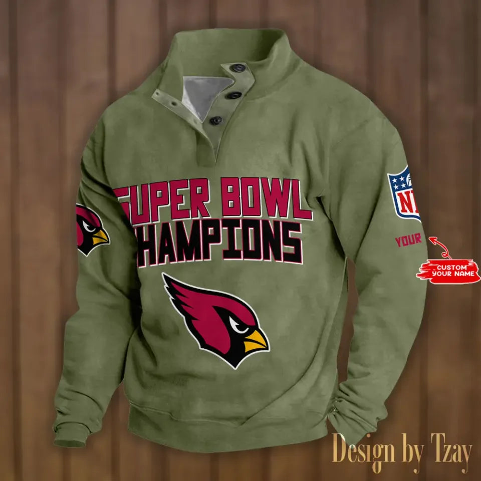 Arizonna Cardinals Stand Collar - Adult & Kids T-Shirts, Sweatshirts & Hoodies apparel design preview 1