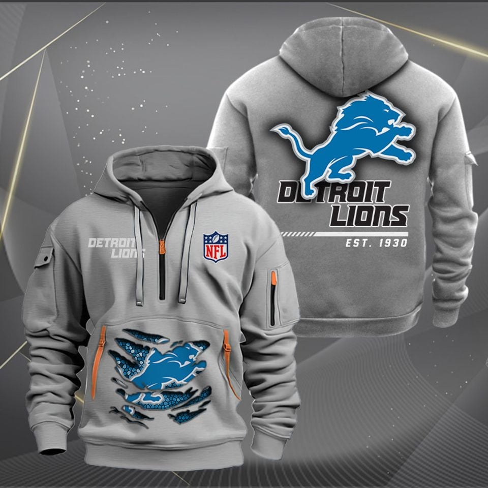 Detroit Lions Heavy Tactical - Adult & Kids T-Shirts, Sweatshirts & Hoodies apparel design preview 1