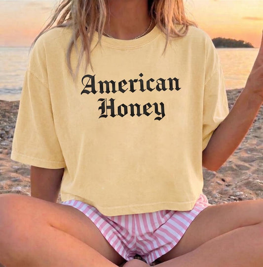 American Honey Boxy 4 of July Red White Blue - Adult & Kids T-Shirts, Sweatshirts & Hoodies apparel design preview 1
