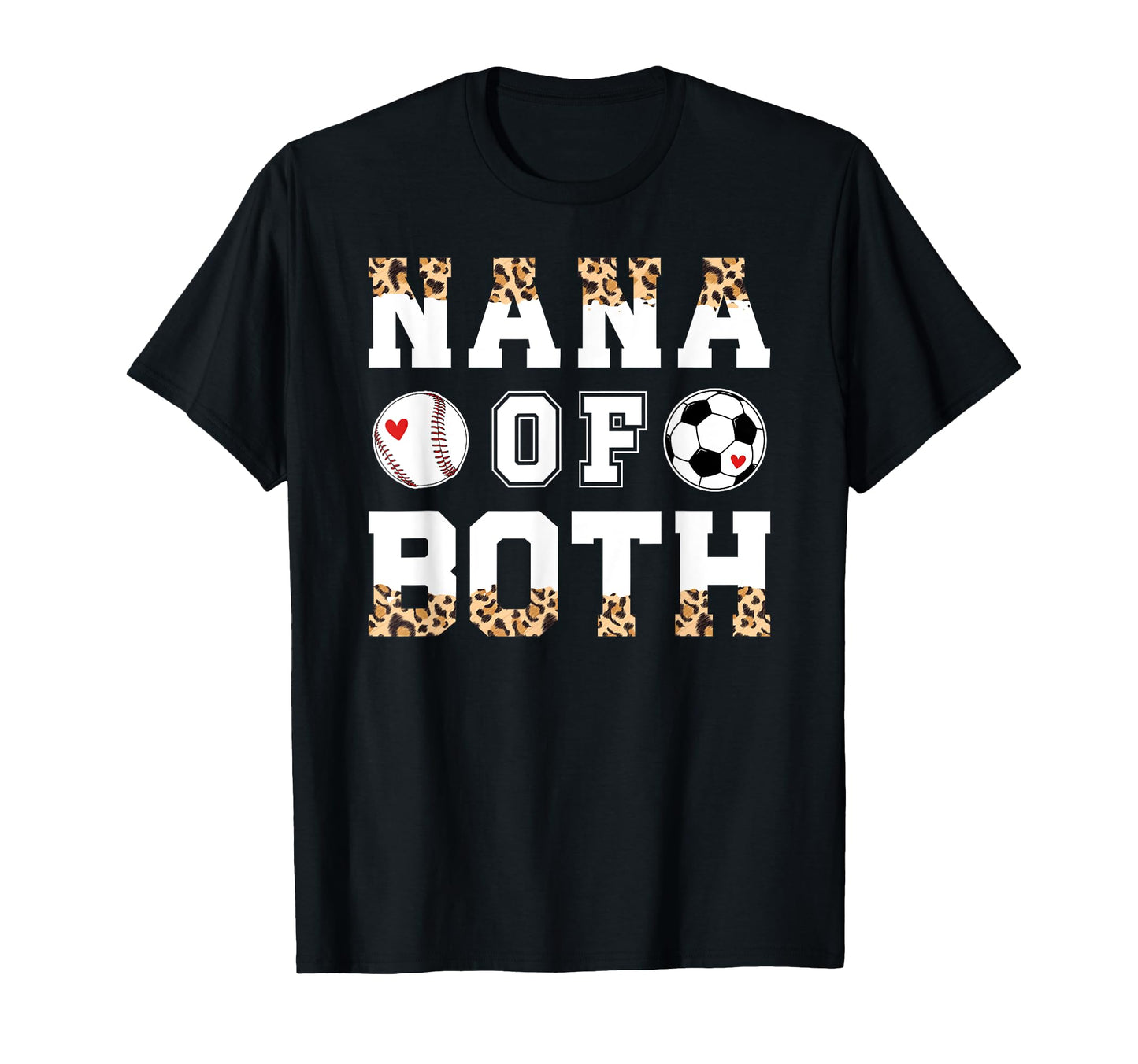 Nana Both Leopard Baseball Soccer T-Shirt - Custom Art Print Men Women - T-Shirt, Sweatshirt, Hoodie