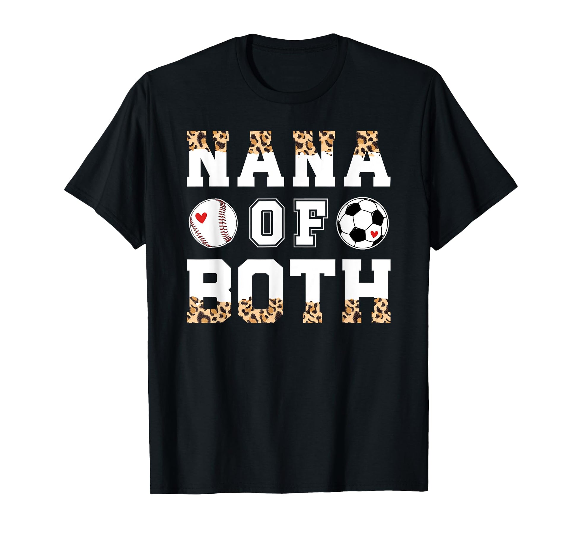 Nana Both Leopard Baseball Soccer T-Shirt - Custom Art Print Men Women - T-Shirt, Sweatshirt, Hoodie