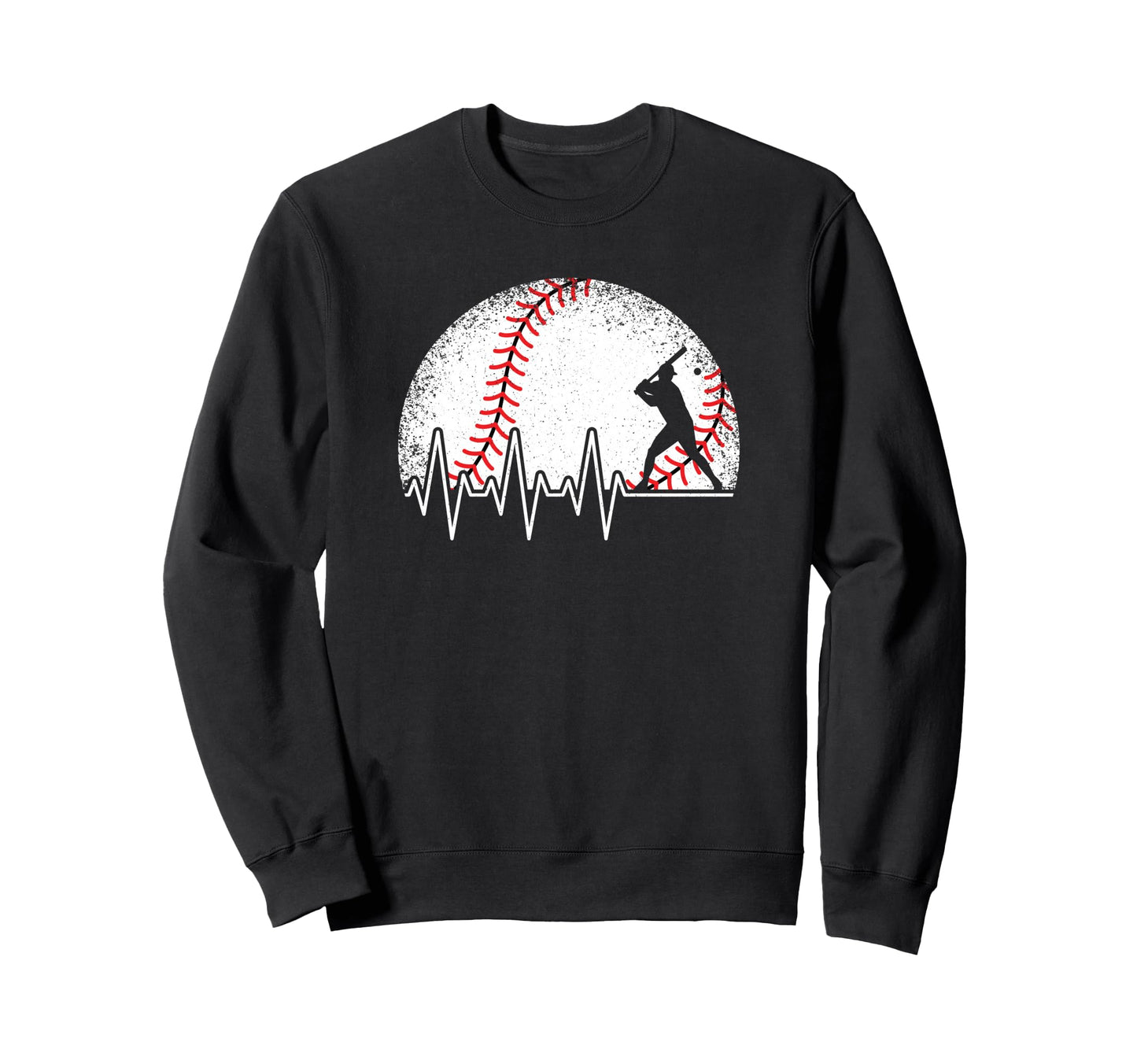 Funny Baseball Heartbeat Baseball Sweatshirt - Streetwear Style for Adults - T-Shirt, Sweatshirt, Hoodie