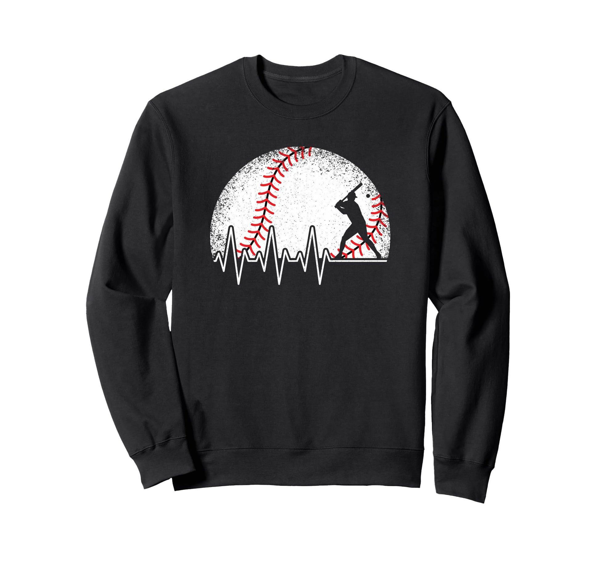 Funny Baseball Heartbeat Baseball Sweatshirt - Streetwear Style for Adults - T-Shirt, Sweatshirt, Hoodie