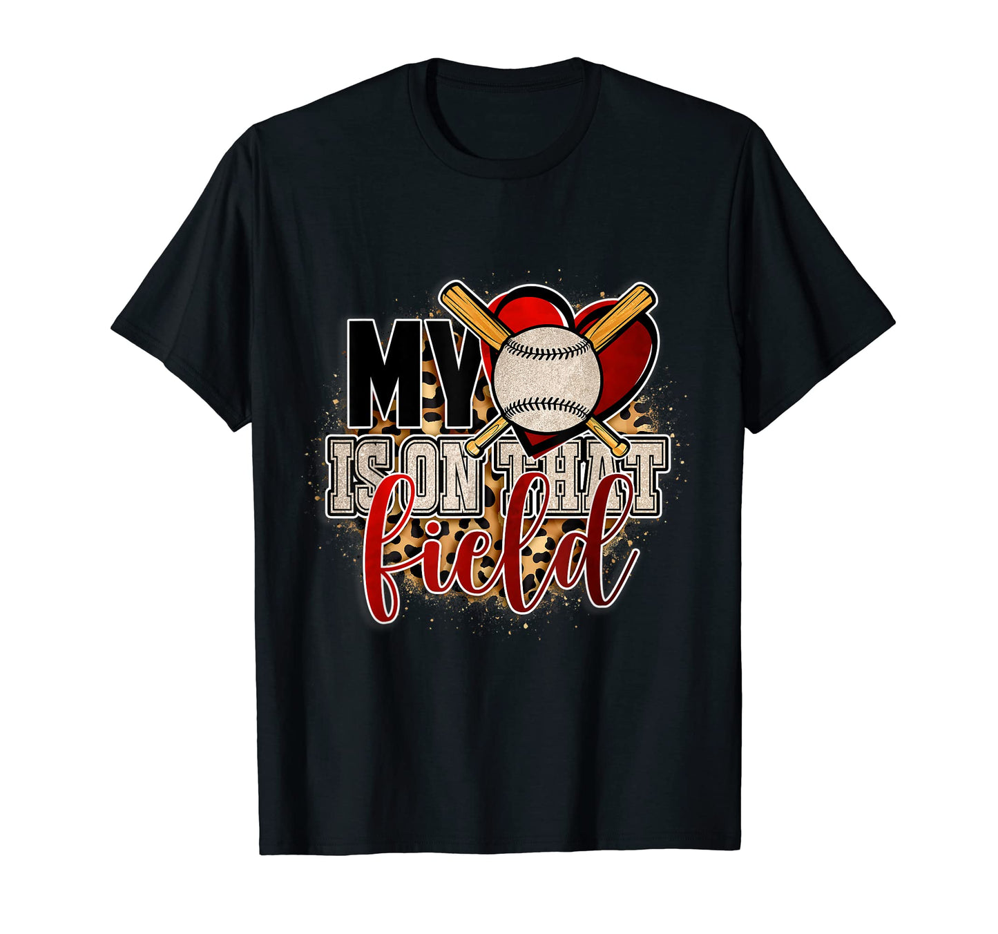 My Heart Is That Field Leopard D Cor T-Shirt - Custom Art Print Unisex - T-Shirt, Sweatshirt, Hoodie
