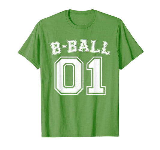 B Ball Basketball Player Number 01 T-Shirt - Unique Graphic for Adults - T-Shirt, Sweatshirt, Hoodie