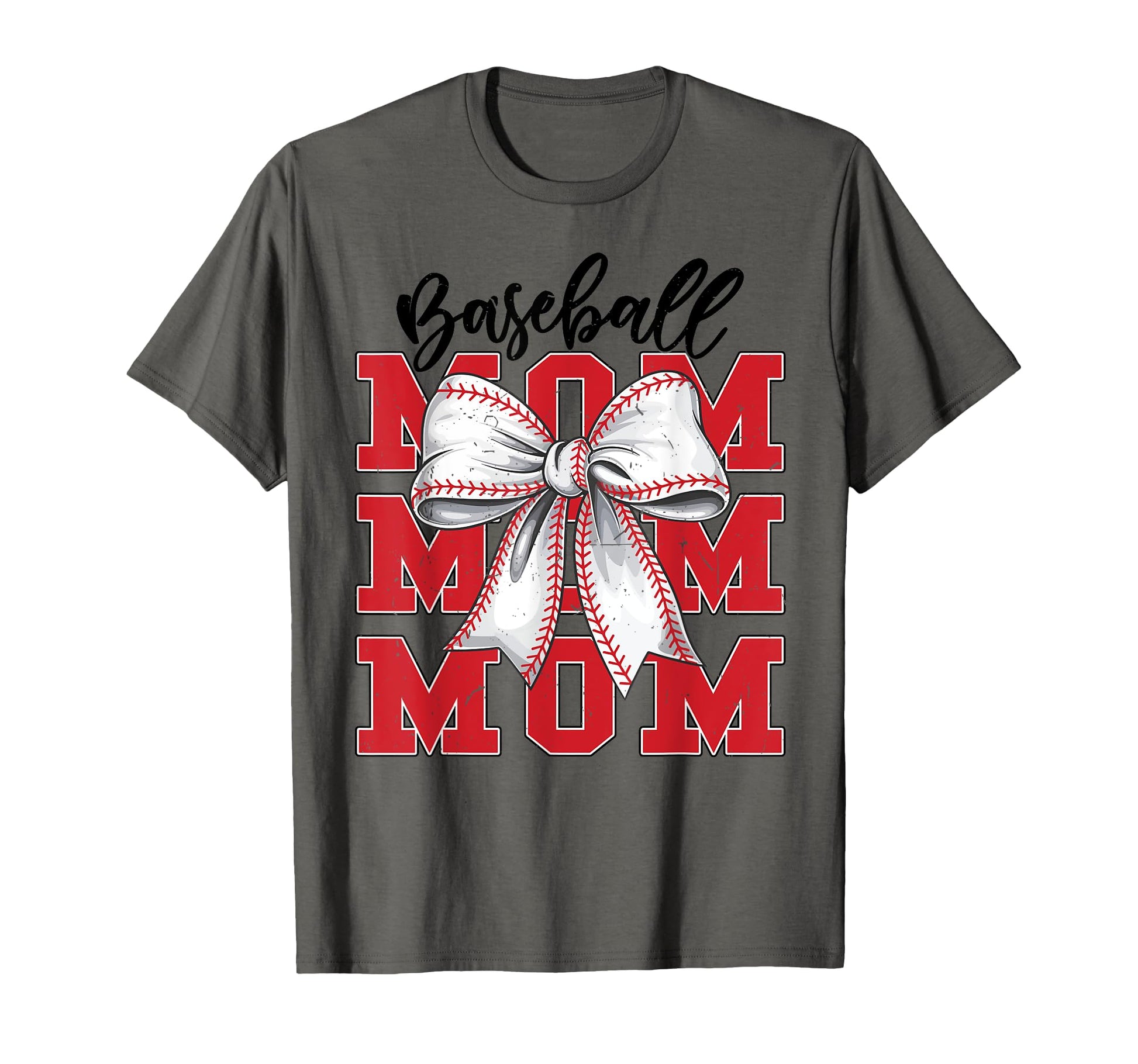 Game Day Baseball Mom Coquette Bow Mother T-Shirt - Trendy Graphic Unisex - T-Shirt, Sweatshirt, Hoodie