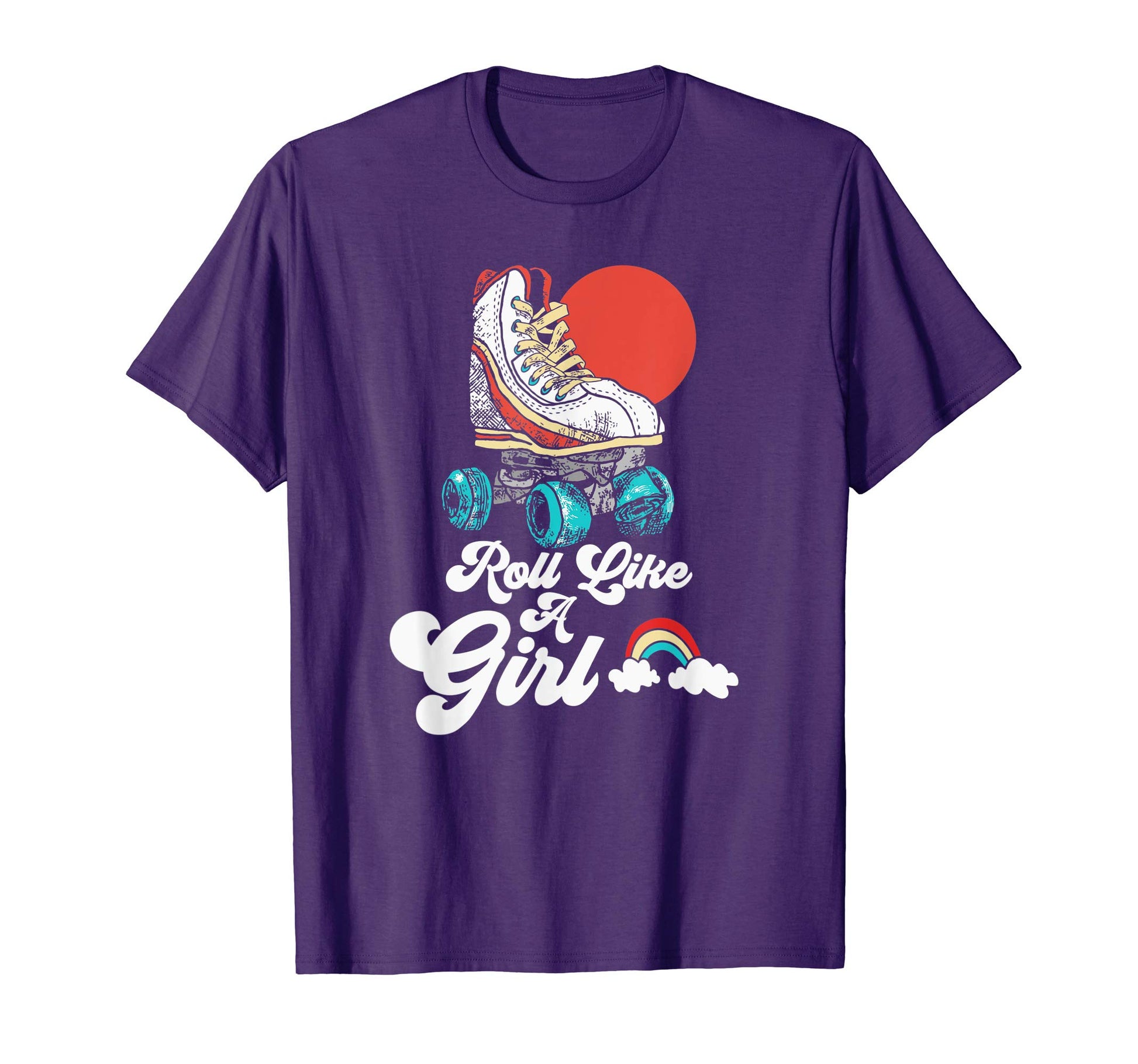 Roll Like Minimalist Roller Skate T-Shirt - Unique Graphic for Adults - T-Shirt, Sweatshirt, Hoodie