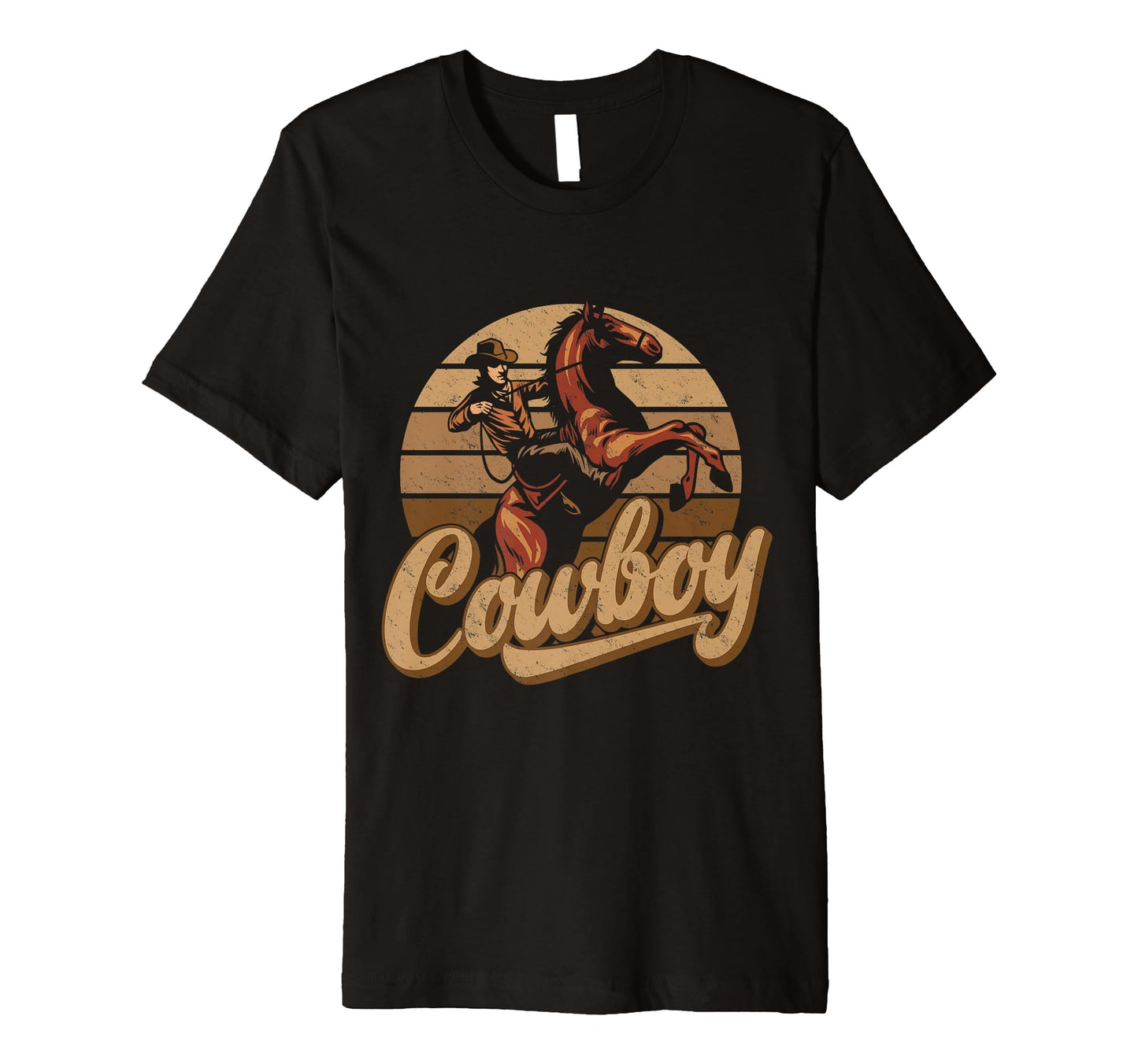 Cowboy Western Horse Rider T-Shirt - Novelty Apparel for Adults - T-Shirt, Sweatshirt, Hoodie