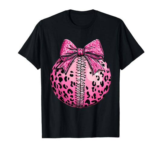 Baseball Coquette Bow Baseball Mom T-Shirt - Trendy Graphic for Adults - T-Shirt, Sweatshirt, Hoodie