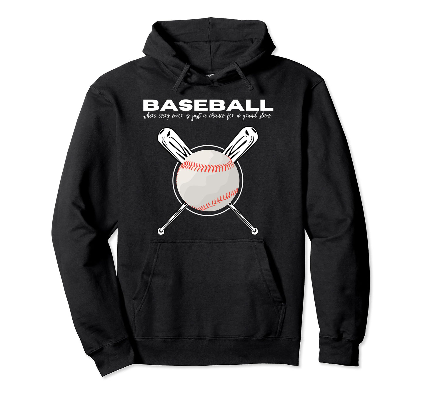 Baseball Where Every Error Is Just Hoodie - Unique Graphic for Adults - T-Shirt, Sweatshirt, Hoodie
