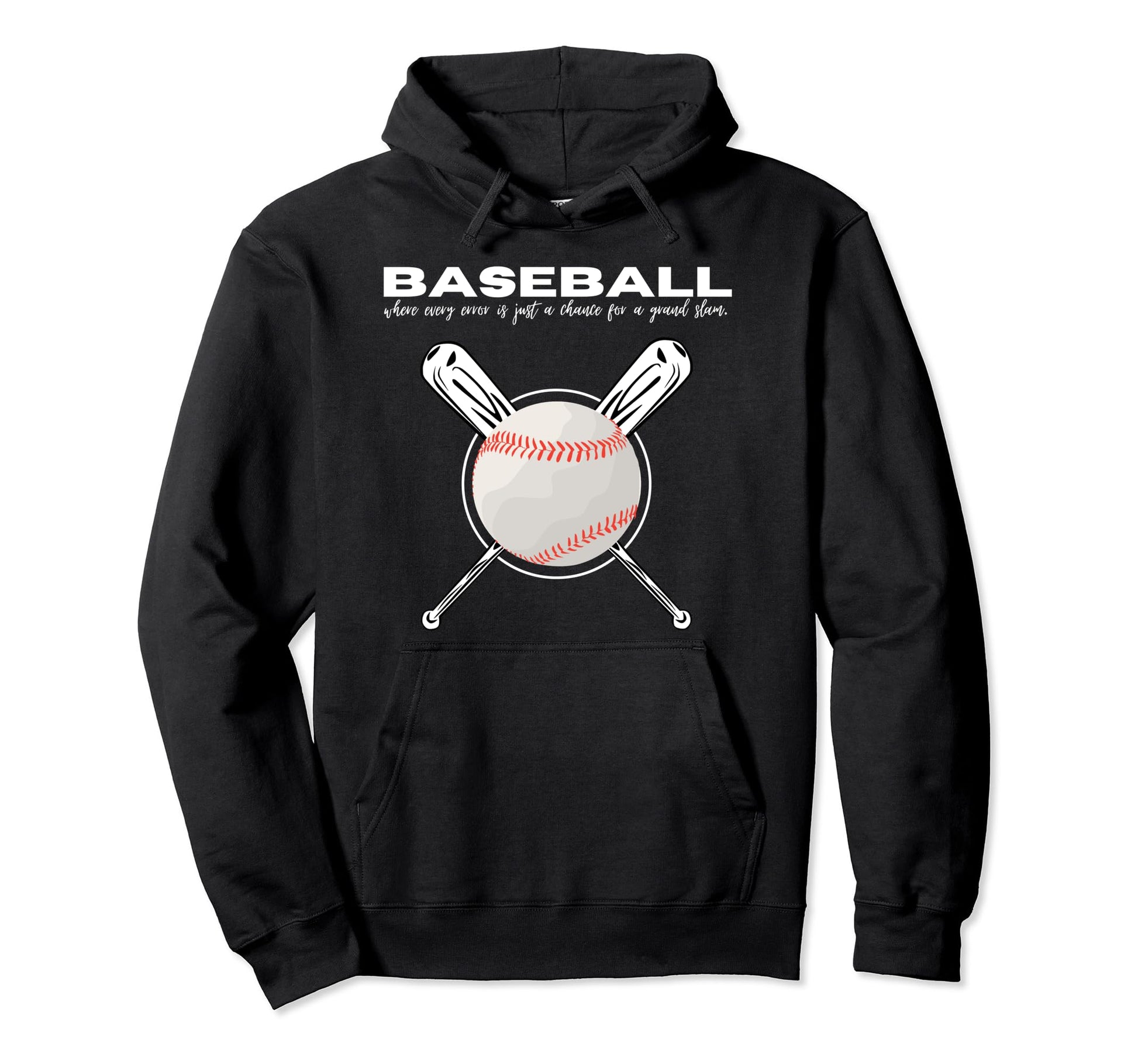 Baseball Where Every Error Is Just Hoodie - Unique Graphic for Adults - T-Shirt, Sweatshirt, Hoodie