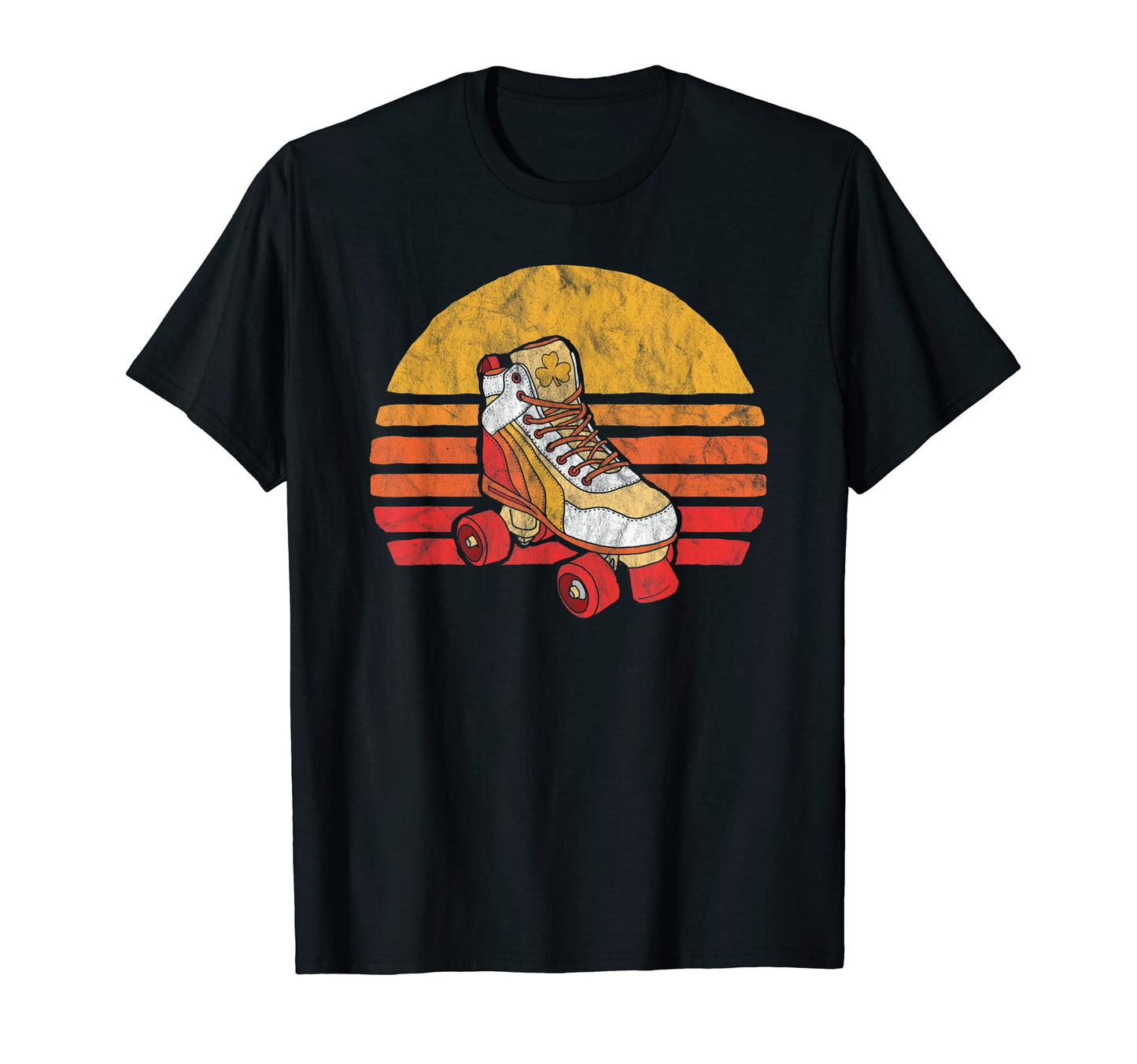 Distressed Roller Skate Sun T-Shirt - Trendy Graphic Men Women - T-Shirt, Sweatshirt, Hoodie