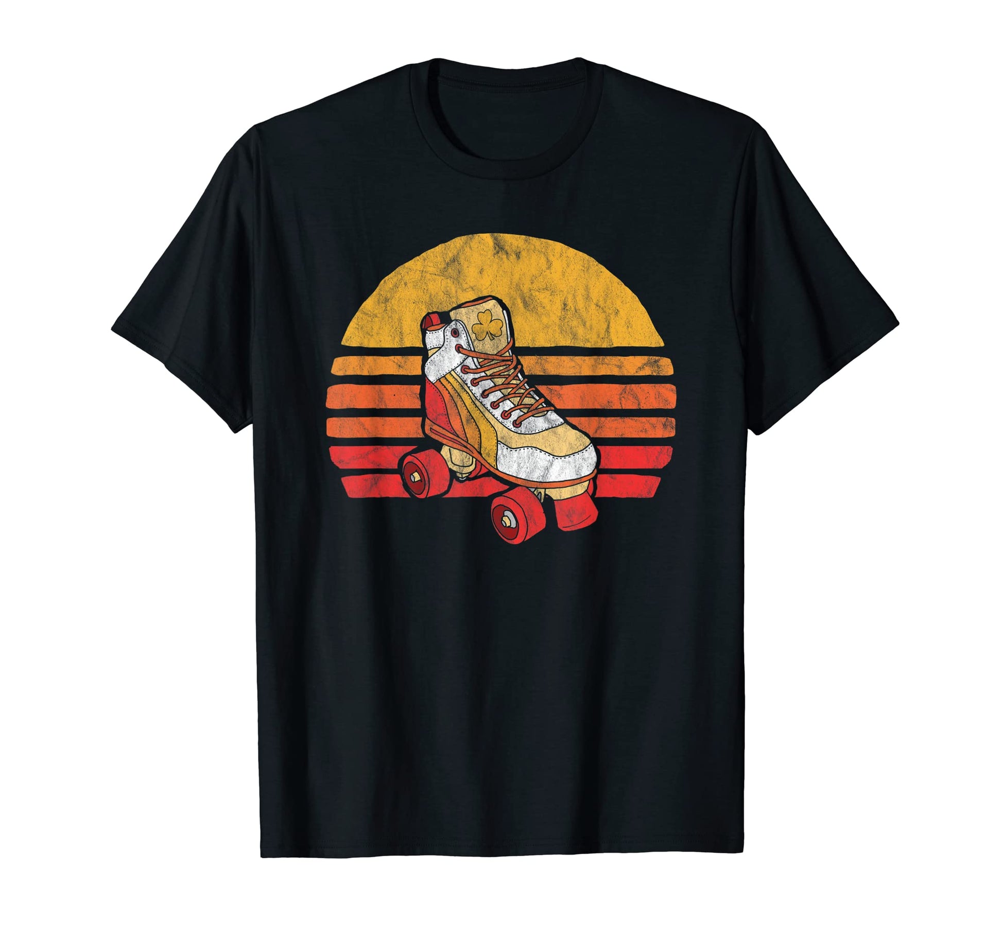 Distressed Roller Skate Sun T-Shirt - Trendy Graphic Men Women - T-Shirt, Sweatshirt, Hoodie