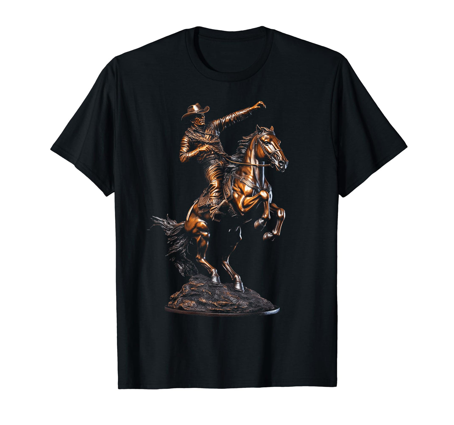 Cowboy Rodeo Horse Riding Usa Cowboy T-Shirt - Minimalist Print for Adults - T-Shirt, Sweatshirt, Hoodie