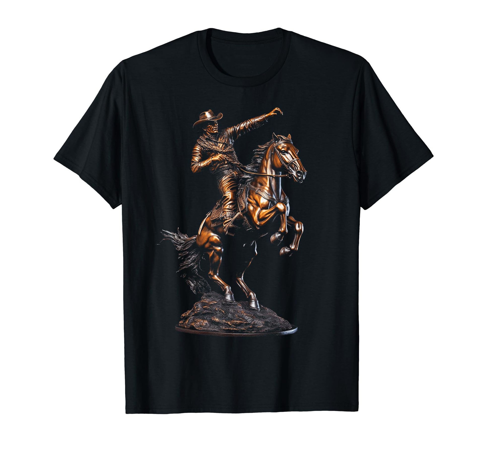 Cowboy Rodeo Horse Riding Usa Cowboy T-Shirt - Minimalist Print for Adults - T-Shirt, Sweatshirt, Hoodie