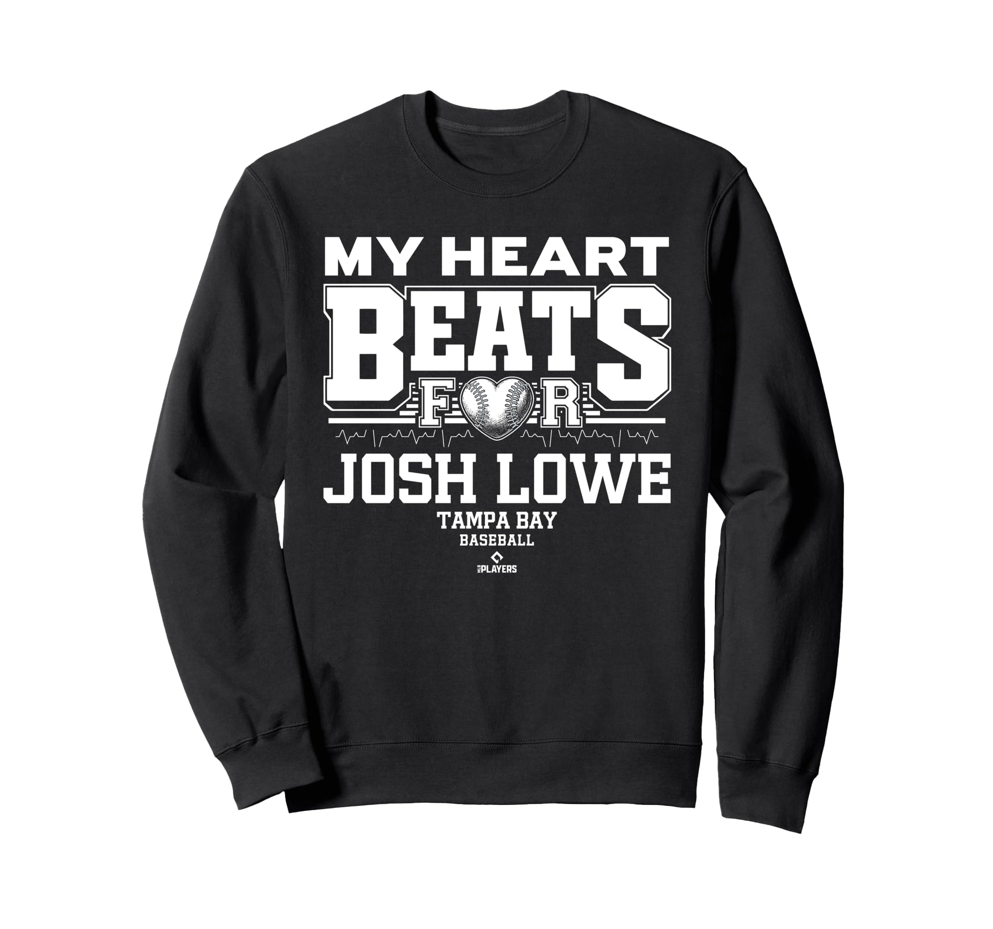 My Heart Beats Josh Lowe Tampa Bay Sweatshirt - Unique Graphic for Adults - T-Shirt, Sweatshirt, Hoodie