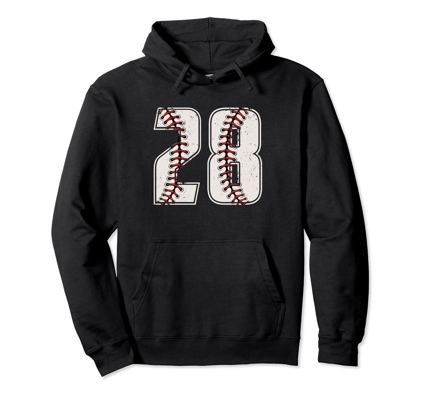 Baseball Player Number 28 Twenty Hoodie - Casual Everyday Wear Men Women - T-Shirt, Sweatshirt, Hoodie