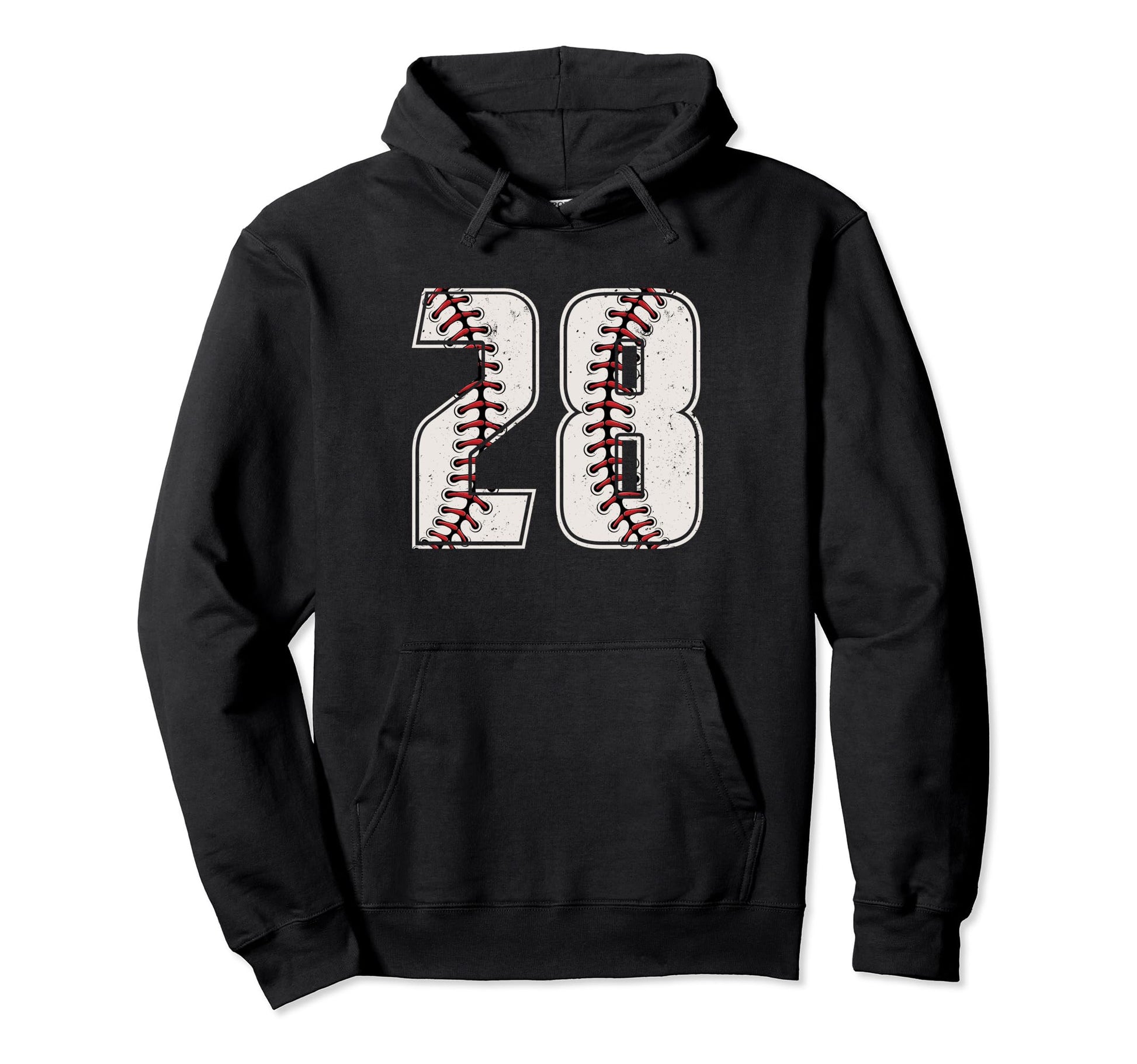 Baseball Player Number 28 Twenty Hoodie - Casual Everyday Wear Men Women - T-Shirt, Sweatshirt, Hoodie