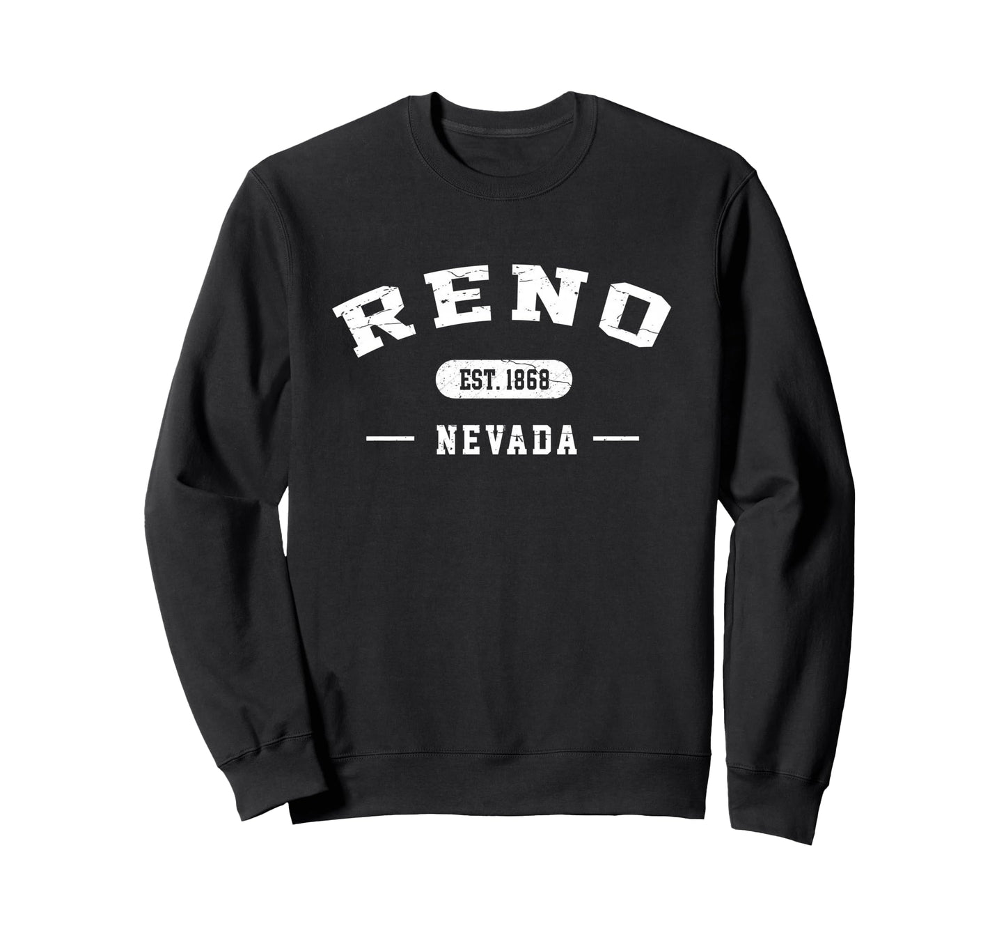 Reno Nevada Est 1868 Athletic Sweatshirt - Trendy Graphic Men Women - T-Shirt, Sweatshirt, Hoodie