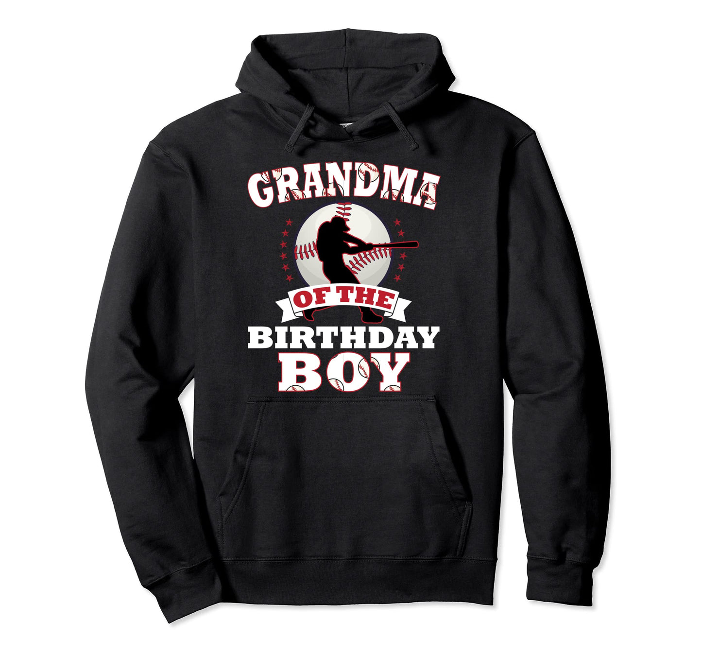 Grandma Birthday Baseball Lover Matching Hoodie - Unique Graphic Men Women - T-Shirt, Sweatshirt, Hoodie