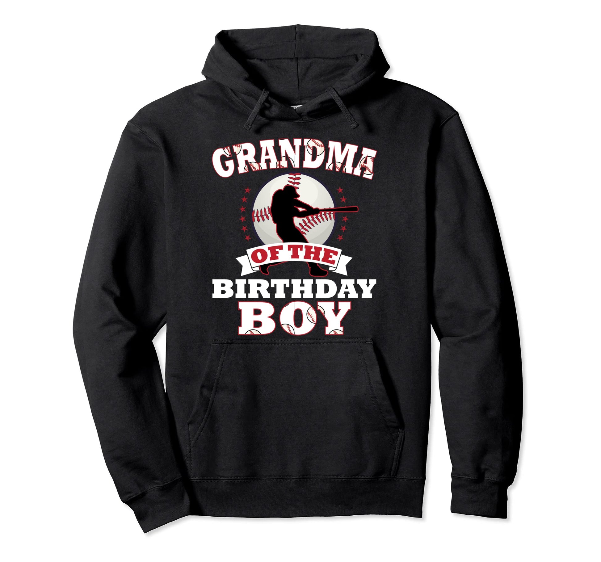 Grandma Birthday Baseball Lover Matching Hoodie - Unique Graphic Men Women - T-Shirt, Sweatshirt, Hoodie