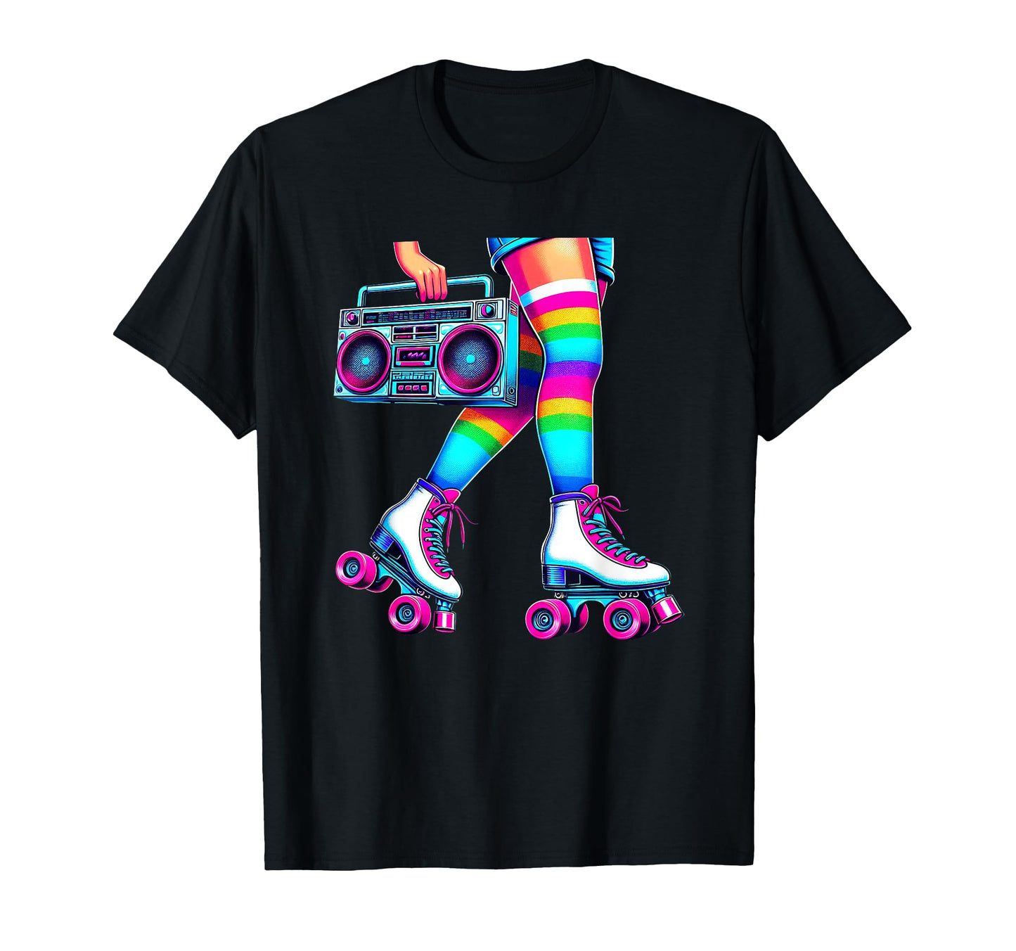 Rollerskates Funny 80S Roller Disco T-Shirt - Trendy Graphic Men Women - T-Shirt, Sweatshirt, Hoodie