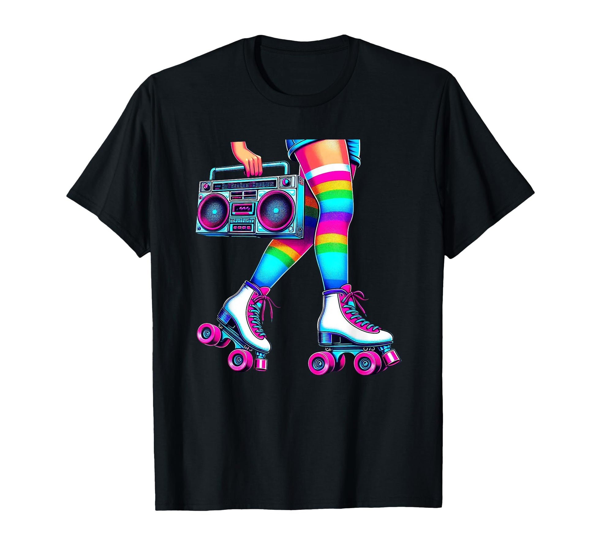 Rollerskates Funny 80S Roller Disco T-Shirt - Trendy Graphic Men Women - T-Shirt, Sweatshirt, Hoodie